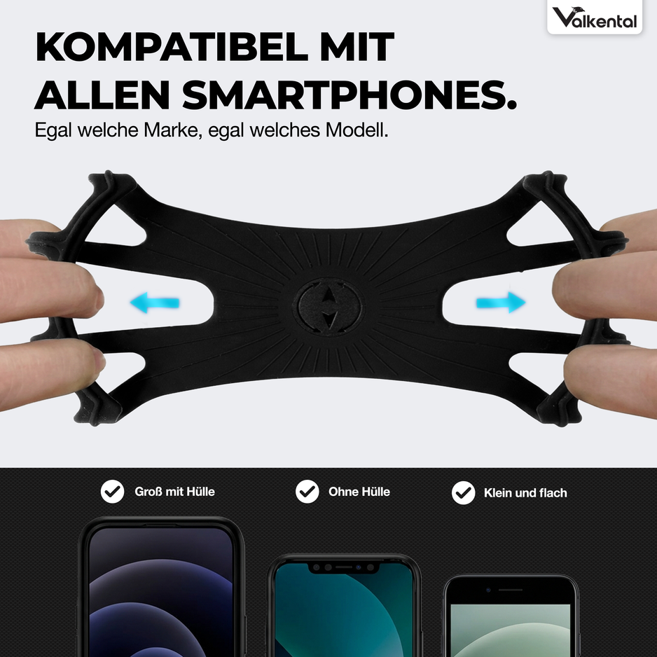 Support de téléphone portable pour vélo : EasyFix, installation rapide | Valkental – VALKENTAL.com